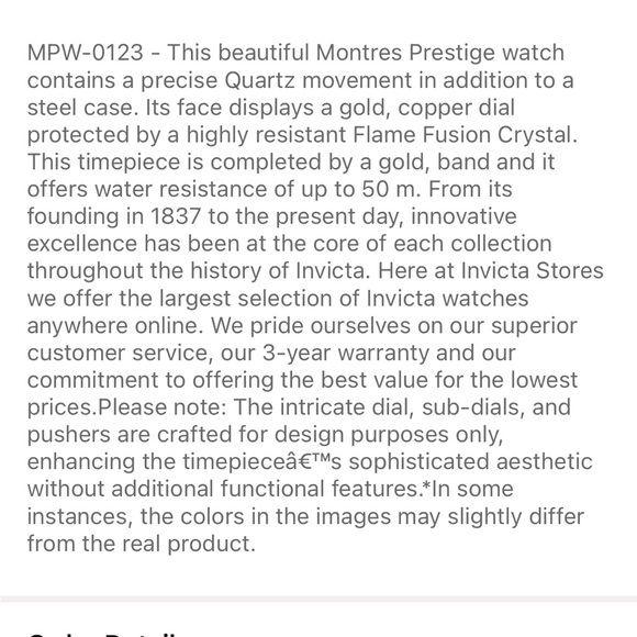 Invicta Gold Chronograph Men's Watch - Picture 2 of 5